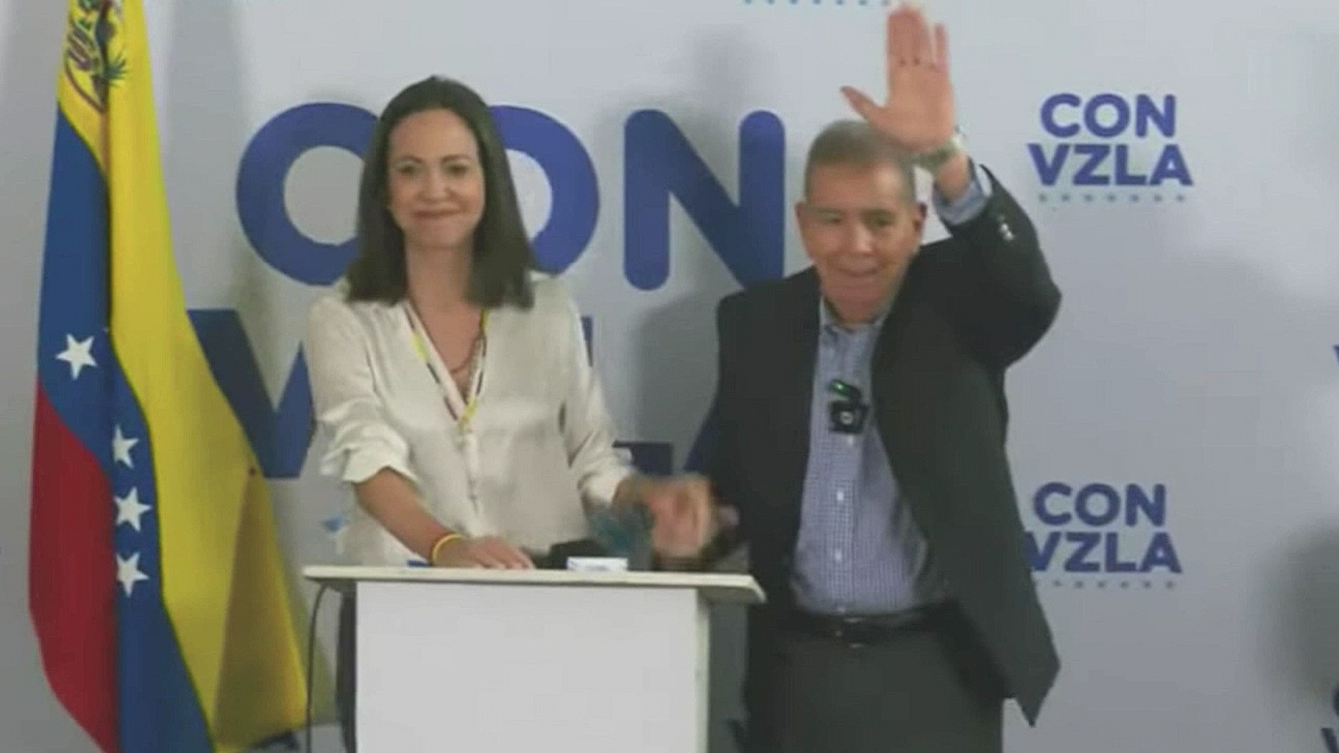 Maria Corina Machado e Edmundo González